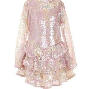 Bardot Shimmering Pink Sequin Kids Costume